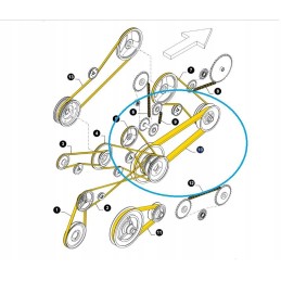 Kūlimo juosta new Holland tx 916849 89832601