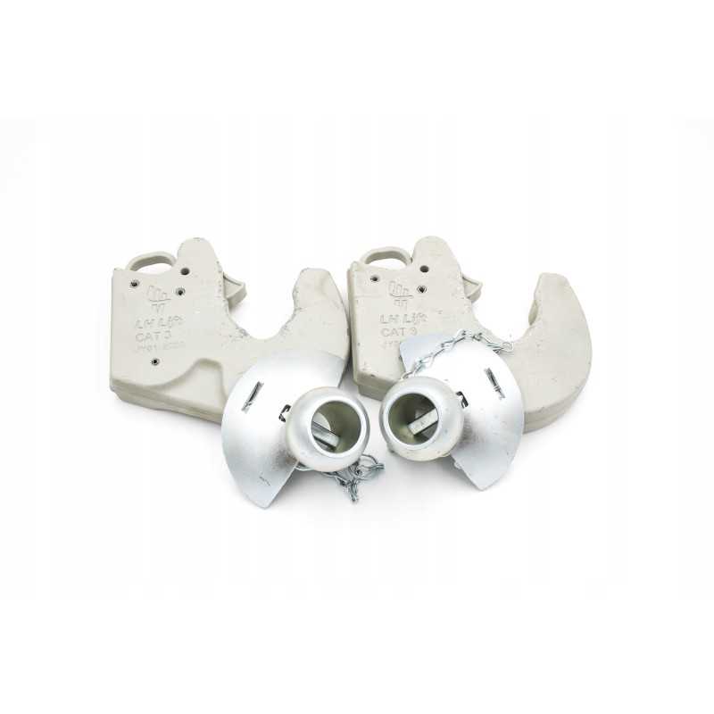 Rutulinių jungčių kabliukų rinkinys su flanšu, 3 kategorija