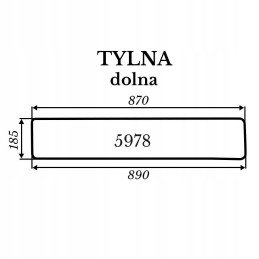 Apatinis galinis langas kubota bx231 bespalvis kubota 5
