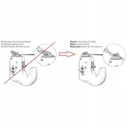 Apatinės trauklės sukabinimo kablys C1 tipas, 3l kategorija