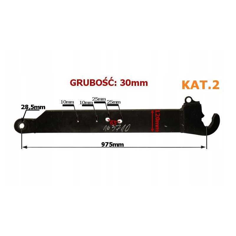 Apatinė svirtis su kabliu kairėje c 385 4 cyl cat 2