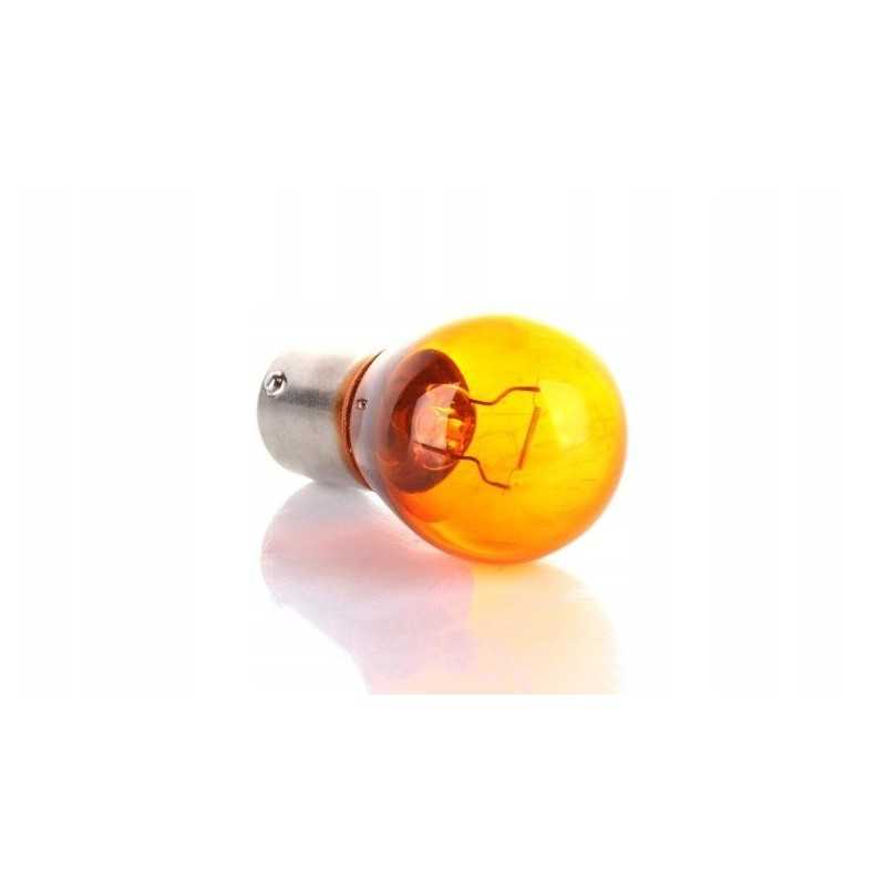 Oranžinė vieno kaitrinė lemputė 12v 21w