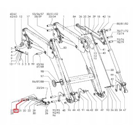 Krautuvo rėmo sukimosi spyruoklė 1429150 stoll