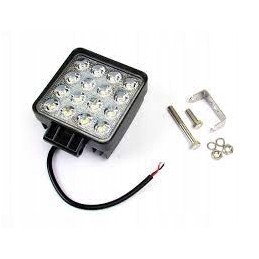 Kvadratinė halogeninė LED darbo lempa 16x3w 48w