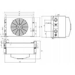 Alyvos aušintuvo 150l 230v ventiliatoriaus termostatas