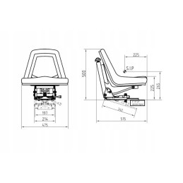 Sėdynė Ursus C 330 C 360 Zetor T25