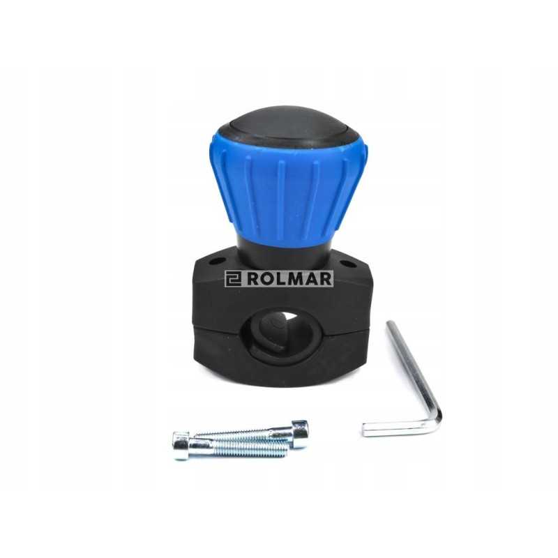 Vairo rankenėlė ant guolio yra mėlyna