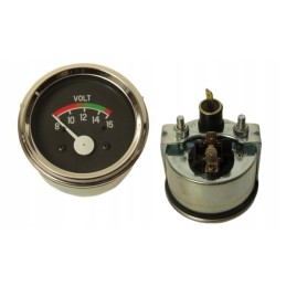 Voltmetro indikatorius 8 16v 60mm chromo granitas