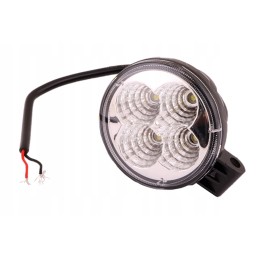 Mini apvali darbinė lempa 12w 4 LED glanz