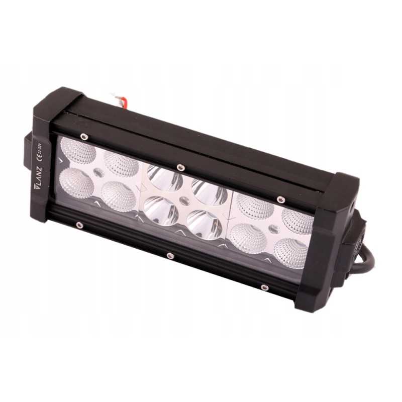 Stačiakampė darbo lempa 36w 12 LED glanc