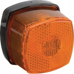 Markerinė lempa 5w kvadratinė 12 24v oranžinė