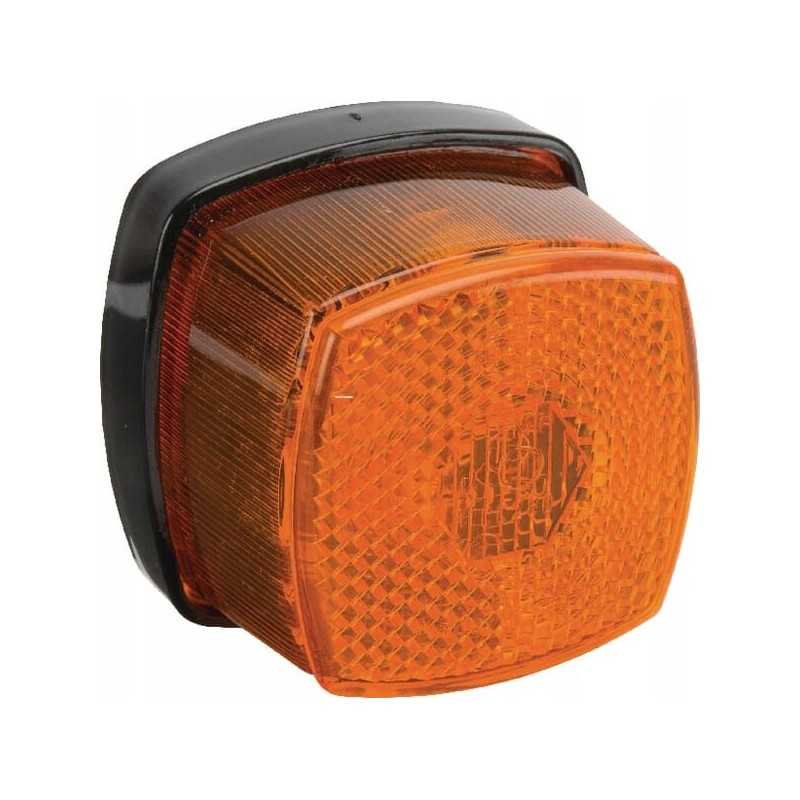 Markerinė lempa 5w kvadratinė 12 24v oranžinė
