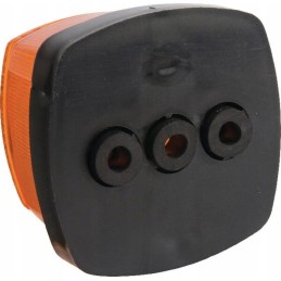 Markerinė lempa 5w kvadratinė 12 24v oranžinė