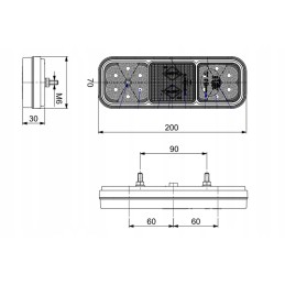 LED vilkiko priekabos lempa Horpol Lzd2831