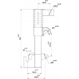 Euro standarto trijų taškų adapteris