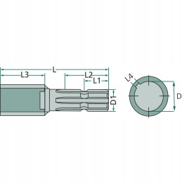 GTV adapteris 25 mm x 1 3 8 6 raktai