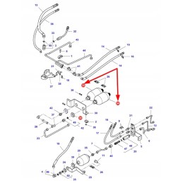 Acw1123550 hidraulinis akumuliatorius 1l 49 bar