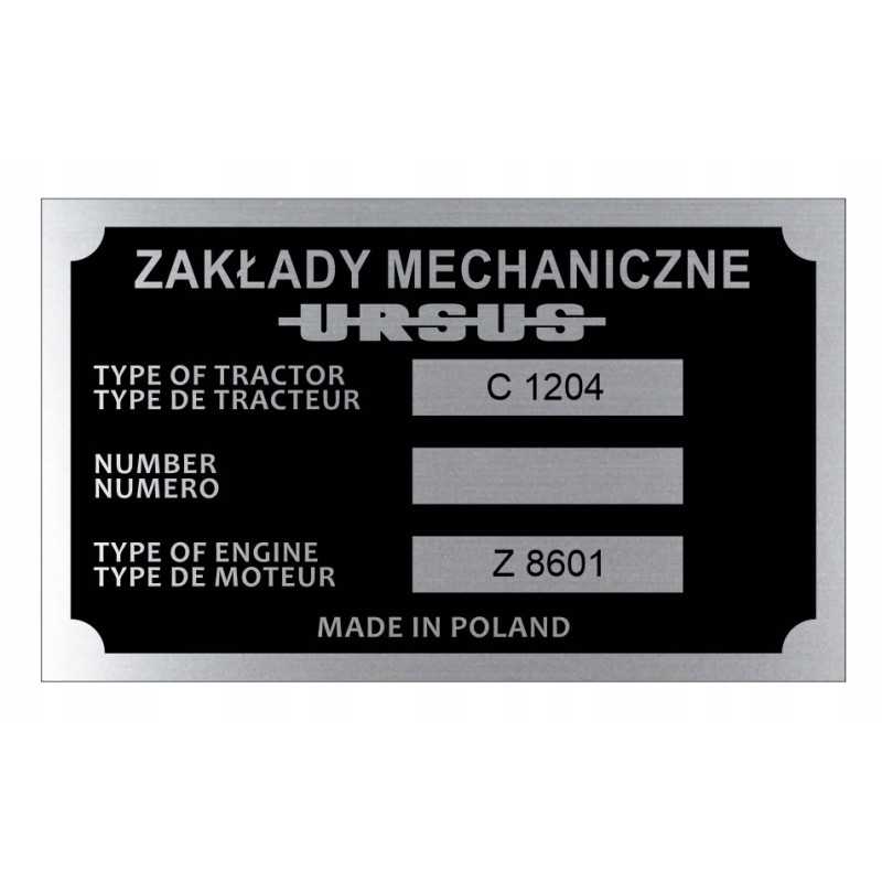 Antspauduota Ursus c 1204 c1204 vardinė lentelė