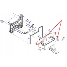 931901050020 akumuliatoriaus tvirtinimo kronšteinas