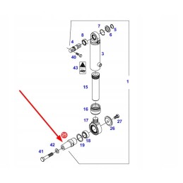 931303051300 apatinis amortizatoriaus kaištis