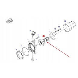 926150220011 galinis GTV kaištis 1 3 4 6 pjaustytuvai