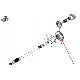916100380030 šlapios sankabos priekinė pavara