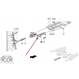 909980 0 kukurūzų grandinės s55 rx 40 ritinėliai