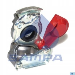 Raudona M22 kieta pneumatinė jungtis