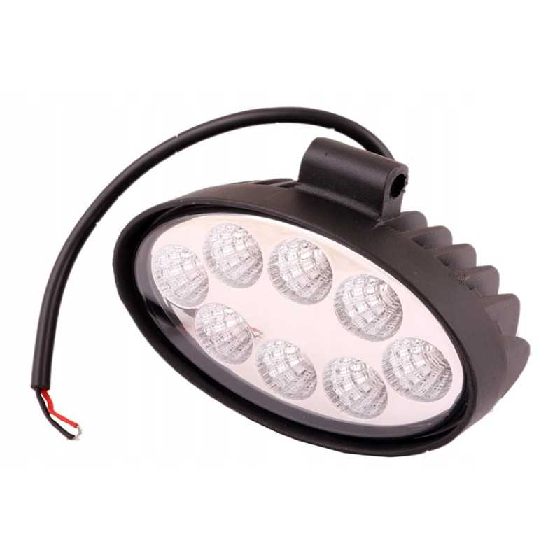 Ellipsa 24W 8 LED Glanz darbo lempa