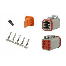 Deutsch dt06 6s skaitiklio jungtis 6 kontaktų wez