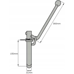 Smeigtukas 360 mm tiesus cp36kr