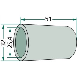 Sumažinanti rankovė 32x25 4mm cat 2 3