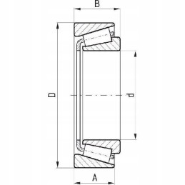 778031307 Lenkiškas kūginis ritininis guolis 31307
