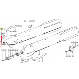 754325 01 dešiniojo rotoriaus grandiklio juosta