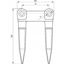 Dvigubas durtuvas be kotelio 3020506002004
