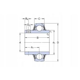 7500yar208108 savaime išsilyginantis guolis 38 1 x 80 x 49