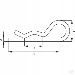 Cl4ekr viengubas beta kaištis 4 mm 50 vnt