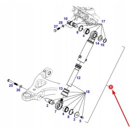 72706571 pakabos amortizatoriaus remonto komplektas