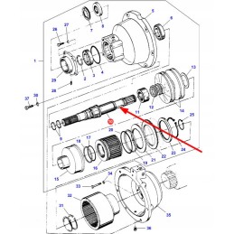 72508069 priekinis varomasis velenas
