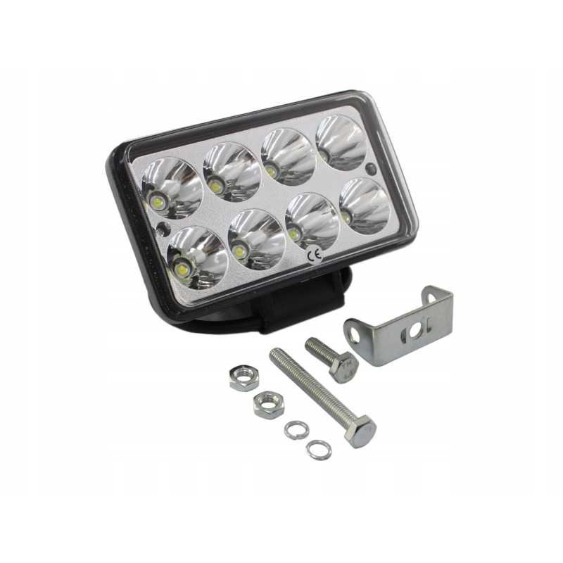 Darbinė lempa 12 24v stačiakampė, 8 diodai ax006