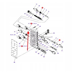 72503893 hidraulinio vožtuvo šerdis