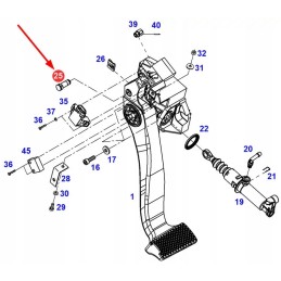 718100100050 sankabos pedalo kaištis