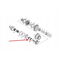 716100080280 priekinės ašies pavaros velenas