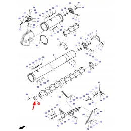 7061107m1 išleidimo vamzdžio sraigtinis volelis