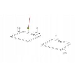 688021 0 lakštinio metalo dangtis, dešinė