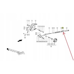 680024 0 įtempiklio spyruoklės laikiklis