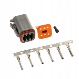 Priekinių žibintų elektros kištukas 6 kontaktų vokiškas