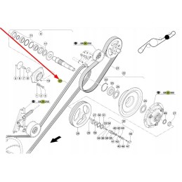 665798 0 galvutės pavaros trapecinis diržas 2 vnt