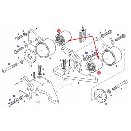 65406079 kabinos metalinis-guminis amortizatorius
