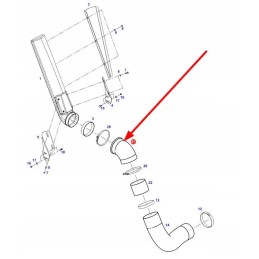 650203401010 šildytuvo vamzdžio alkūnė
